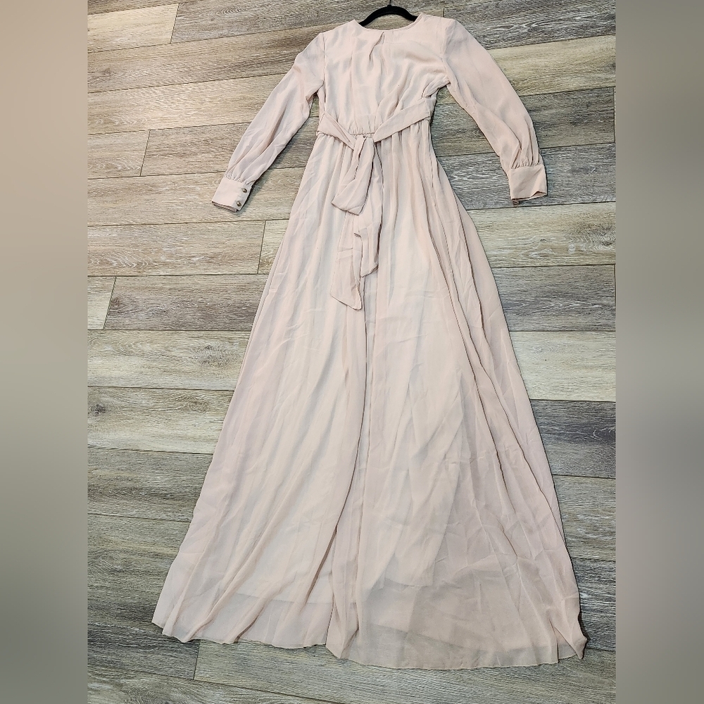 Baltic Born Elegant Pale Pink Maxi Dress Size Xsmall - Picture 7 of 9